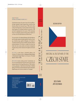 cover image of Historical Dictionary of the Czech State